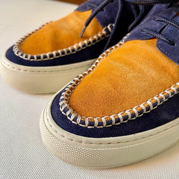 Mr. P Dennis Two-Tone Suede Boat Shoes Made in Italy Sz 6 - Picture 6 of 15